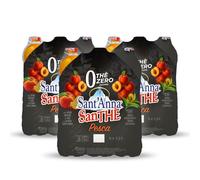 Sant'Anna SanThè Zero 1,5L Gusto Pesca | Pack 3 Confezioni da 6 Bottiglie di Vero Infuso di Thè in Acqua Sant'Anna | Zero Zuccheri, Zero Calorie, Zero Glutine