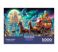 Santa's Airplane Ride 1000 Pezzi Puzzle Classico - Cartone Resistente Puzzle Di Rilassamento Per Amanti Dei Puzzle Famigliari & Regalo Di Compleanno Perfetto 52x38cm/1000pcs