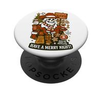Santa's Cozy Motel Vi augura una buona notte PopSockets PopGrip Adesivo