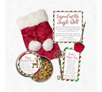 Santa's Essentials Magic Pack: chiave magica di Babbo Natale, ornamento a campana con slitta e cibo magico per renne. Costruisci le tue tradizioni della vigilia di Natale con i nostri riempitivi per