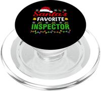 Santa's Favorite Inspector Funny Christmas Inspector Xmas PopSockets PopGrip per MagSafe
