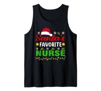 Santa's Favorite Nurse Funny Christmas Nurse Xmas Canotta