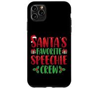 Santa's Favorite Speechie Crew SLP Speech Therapy Christmas Custodia per iPhone 11 Pro Max