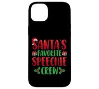 Santa's Favorite Speechie Crew SLP Speech Therapy Christmas Custodia per iPhone 14 Plus