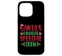 Santa's Favorite Speechie Crew SLP Speech Therapy Christmas Custodia per iPhone 14 Pro Max
