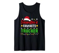 Santa's Favorite Trucker Funny Christmas Trucker Xmas Canotta