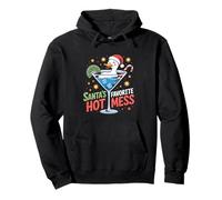 Santa's Hot Favorite Mess Holiday Humor Felpa con Cappuccio