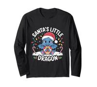 Santa's Little Dragon - Natale con Simpatici Draghi Maglia a Manica