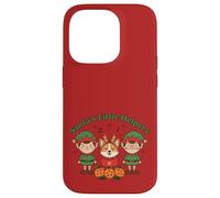 Santa's Little Helpers Christmas Elves Corgi Dog Holiday Custodia per iPhone 14 Pro