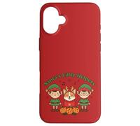 Santa's Little Helpers Christmas Elves Corgi Dog Holiday Custodia per iPhone 16 Plus