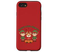Santa's Little Helpers Christmas Elves Corgi Dog Holiday Custodia per iPhone SE (2020) / 7/8