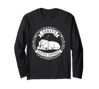 Santa's Little Napper, Divertente Mastino Inglese Cane Natale Maglia a Manica