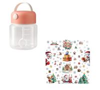 Santa's Magic Mixer Kit: tazza auto-mescolante + 24 adesivi glitter set | Hot Cocoa Surprise & Sleigh-Ready Unboxing