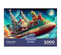 Santa's Magical RidePremium 1000-Piece Jigsaw Puzzles for Adults Offering A Challenging Educational Games Experience - A Perfectly Suited Gift for Adults And Kids Age 12 Years And Up to Explore Toget