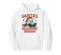 Santa's Reading Squad Festive Book Lover Holiday Uomo Donna Felpa con Cappuccio