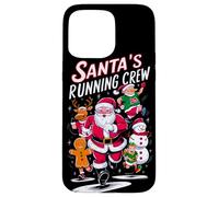 Santa's Running Crew Christmas Runner Costume Marathon Team Custodia per iPhone 15 Pro Max
