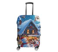 Santas Secret Village - Copertura per bagagli da viaggio, lavabile, antigraffio, protezione per valigie, Stile:, M