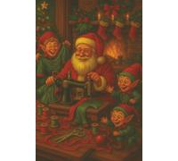 Santa's Sewing Workshop - Funny Christmas Sewing Journal for Quilters and Sewists: A festive sewing notebook celebrating Santa, his elves, and the magic of handmade gifts.