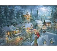 Schmidt - Puzzle Thomas Kinkade: La notte silenziosa di Babbo Natale - 1000 Pezzi