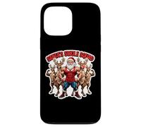 Santa's Swole Squad, allenamento natalizio in palestra, squadra, amici Custodia per iPhone 13 Pro Max