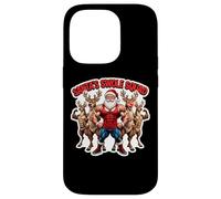 Santa's Swole Squad, allenamento natalizio in palestra, squadra, amici Custodia per iPhone 14 Pro