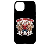 Santa's Swole Squad, allenamento natalizio in palestra, squadra, amici Custodia per iPhone 15 Plus
