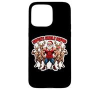 Santa's Swole Squad, allenamento natalizio in palestra, squadra, amici Custodia per iPhone 15 Pro Max