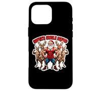 Santa's Swole Squad, allenamento natalizio in palestra, squadra, amici Custodia per iPhone 16 Pro Max