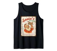 Santa's Workshop - Cartello Artigianale con Giocattoli Canotta