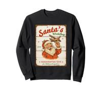 Santa's Workshop - Cartello Artigianale con Giocattoli Felpa