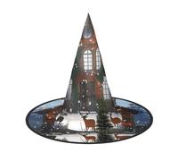 Santa's Workshop Halloween Streghe Cappelli Strega Fasce per capelli Cappello da mago Accessori Costume Cosplay per feste in maschera Pieghevole 1