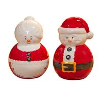 Santa's Workshop Set Sale E Pepe In Ceramica Natalizio, Set Portaspezie 2 Pezzi