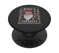 Santas XMAS Ugly Christmas Operations-Ricerca-Analista PopSockets PopGrip Adesivo