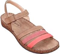 SANTE' - Cura e Confort - ALICE - SANDALO DONNA IN PELLE CON SOTTOPIEDE ANATOMICO - FLESSIBILE E MOLTO CONFORTEVOLE - FANGO 38