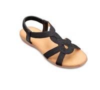 SANTE' - Cura e Confort - LEYA - SANDALO DONNA SOTTOPIEDE ANATOMICO - FLESSIBILE E MOLTO CONFORTEVOLE - NERO 40