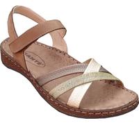SANTE' - Cura e Confort - VIOLA - SANDALO DONNA IN PELLE CON SOTTOPIEDE ANATOMICO - FLESSIBILE E MOLTO CONFORTEVOLE - FANGO 37