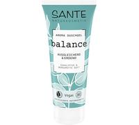 SANTE Naturkosmetik Balance Aroma Gel doccia eucalipto e bergamotto - 200 ml - Gel shower bilanciato con profumi naturali - Vegano & Dermatologicamente testato - Doccia terrestre