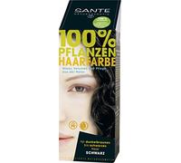 Sante Naturkosmetik Colore per capelli vegetali, in polvere, nero, 100 g (confezione da 1)