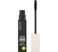 SANTE Naturkosmetik Mascara Classic Volume 01 nero, mascara nero per volume completo, slancio e definizione, con cere naturali e olio di ricino biologico, vegano, 8 ml