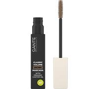 SANTE Naturkosmetik Mascara Classic Volume 02 Brown, mascara marrone per volume completo, slancio e definizione, con cere naturali e olio di ricino biologico, vegano, 8 ml