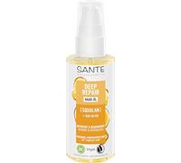 SANTE Naturkosmetik Olio per capelli Deep Repair Squalan + oliva biologico, olio vegano per capelli intensamente curati e setosi, ripara e rigenera i capelli danneggiati, 75 ml