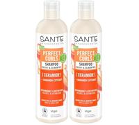 SANTE Naturkosmetik Perfect Curls Shampoo Ceramide - 250 ml - Shampoo per capelli con ceramidi e banana - Crema idratante per ricci e capelli ondulati - vegano, delicato e senza solfati