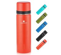 SANTECO Borraccia Termica, Termos Caffè in Acciaio Inox Doppia Mantiene le bevande fredde per 24 ore e calde per 12 ore, Bottiglia thermos a prova di perdite, senza BPA(Rosso, 1000ML)