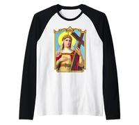 Sant'Elena La Vera Croce e Chiesa del Santo Sepolcro Maglia con Maniche Raglan