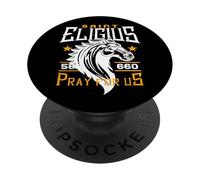 Sant'Eligio Patrono dei Cavalli Cattolici Distressed PopSockets PopGrip Adesivo