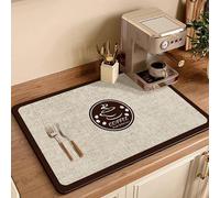 Santentre Tappetino Scolapiatti 60 X 40cm, Tappetino Assorbente Cucina, ocultar la mancha Tappetino Lavello Cucina, Aplicación amplia Tappetino Scolapiatti respaldo de goma para cafetera, cocina