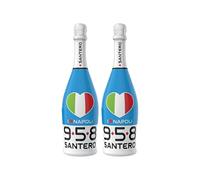 Santero 958 I LOVE NAPOLI 75 cl Spumante Extra Dry | Scudetto (2pz. da 75cl)