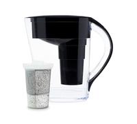 Santevia MINA - Caraffa filtrante alcalina per acqua minerale, sistema di filtrazione dell'acqua, filtro per cloro e piombo, caraffa per depuratore d'acqua, caraffa filtrante per l'acqua domestica,