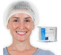 SANTEX 100/300 Cuffietta Chirurgica - Capello Chef - Cuffia Chirurgica - Cuffia Monouso - Capello Da Chef - Tappi Per Alimenti - Cuffieta Monouso - Cuffia Capelli - Cuffiette Chirurgiche (100)