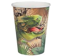 SANTEX 7286-99, Confezione da 10 bicchieri Dinosauro T-Rex